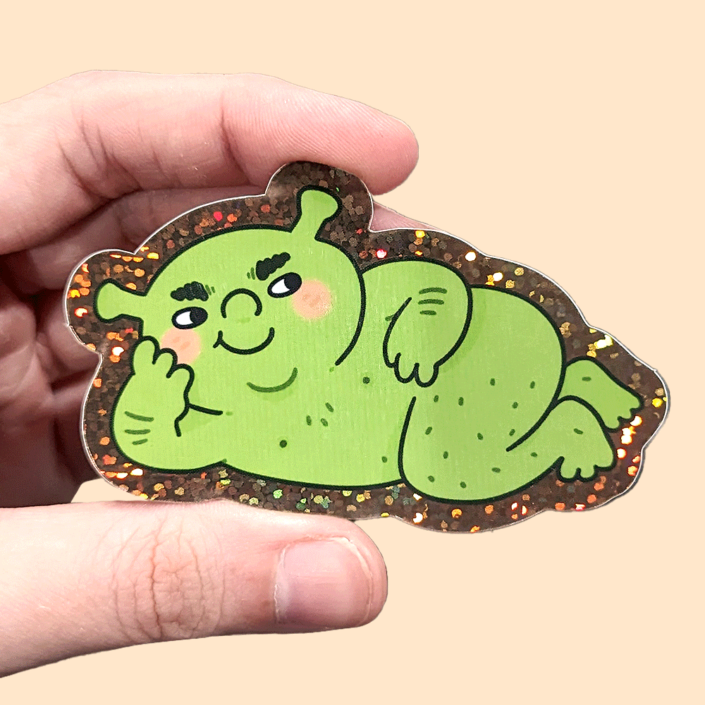 Sexy Ogre Vinyl Sticker – Fox and Cactus