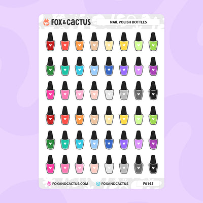 Nail Polish Stickers by Fox and Cactus