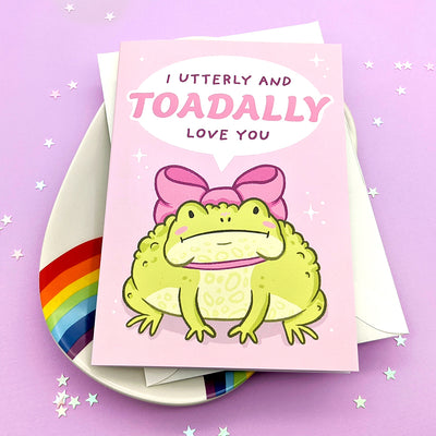 I Toad-ally Love You Greeting Card by Fox and Cactus