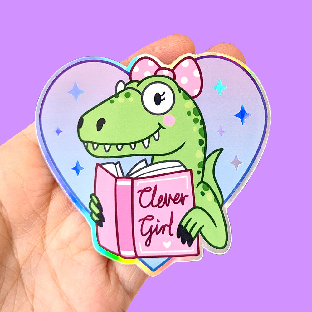 Clever Girl Heart Vinyl Sticker
