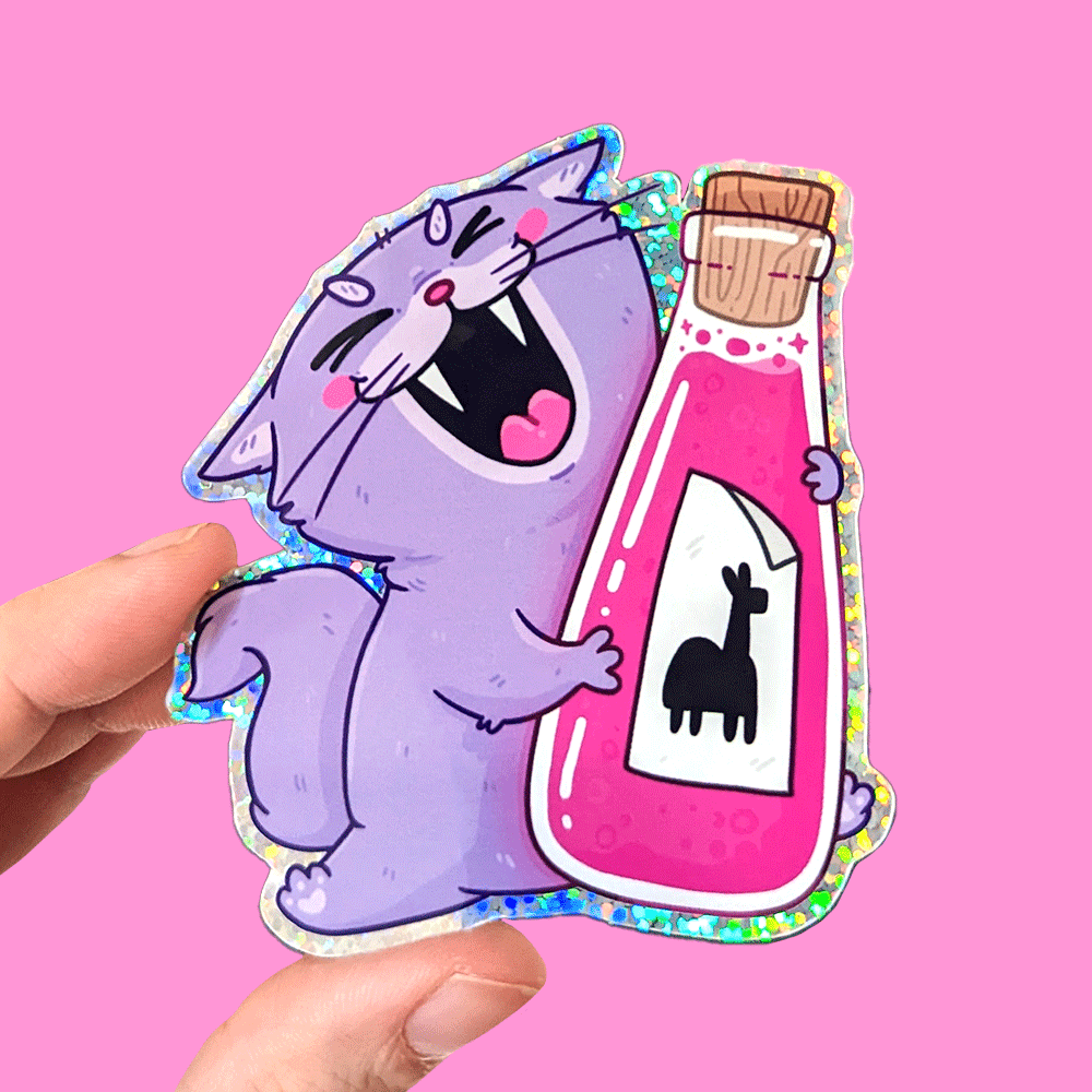 Potion Cat Vinyl Sticker Fox And Cactus potion-cat-vinyl-sticker-fox-and-cactus