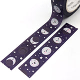 Kawaii Moon Phases Washi Tape (Holo Foil)