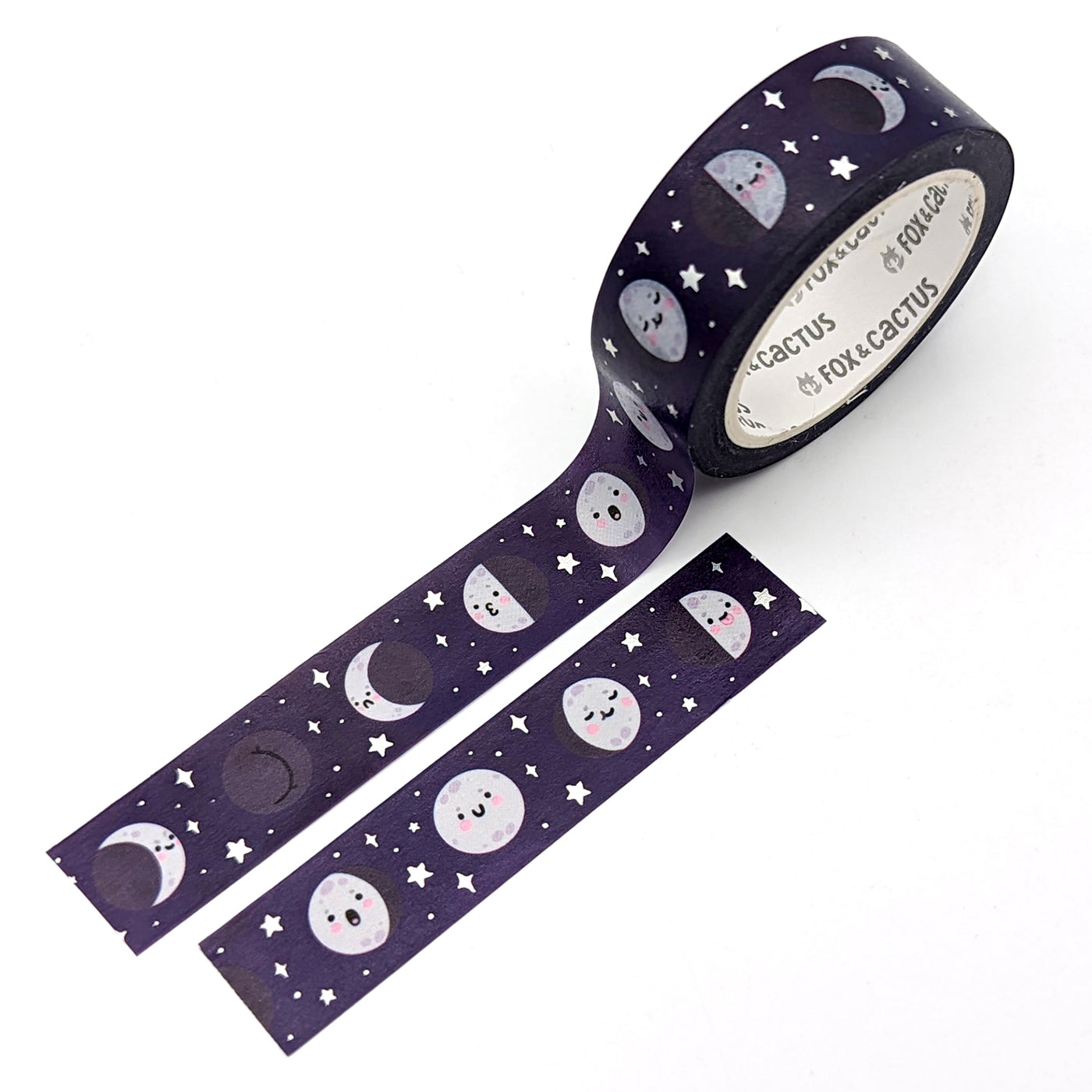 Kawaii Moon Phases Washi Tape (Holo Foil)