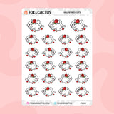 Valentines Cat Stickers