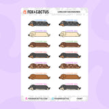 Long Day Dachshund Stickers