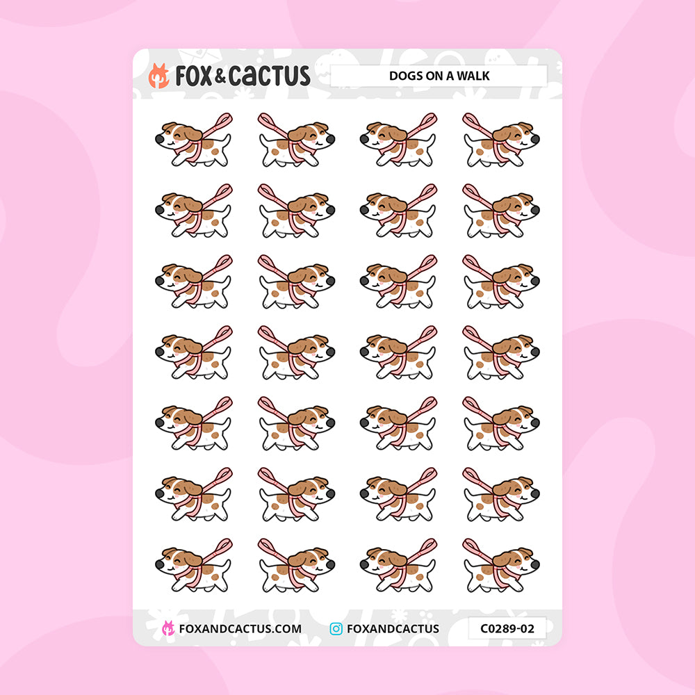 Dog Walking Stickers