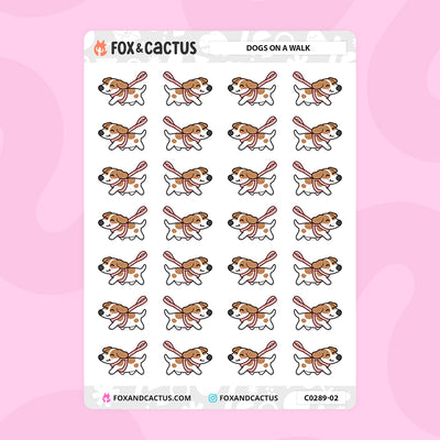 Dog Walking Stickers