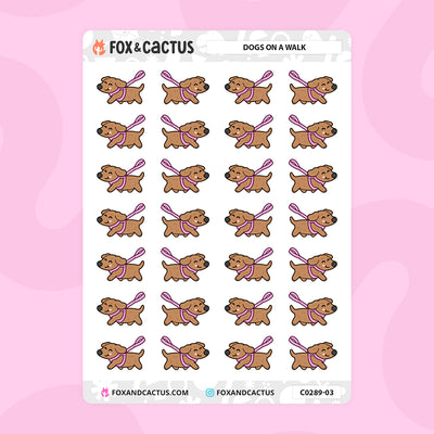 Dog Walking Stickers