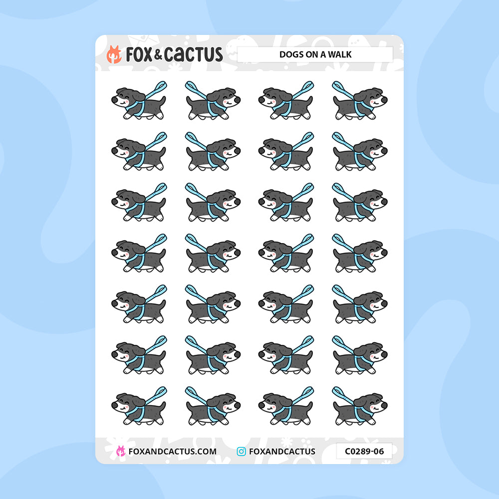 Dog Walking Stickers