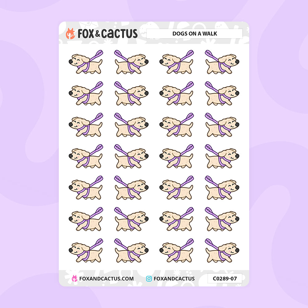 Dog Walking Stickers