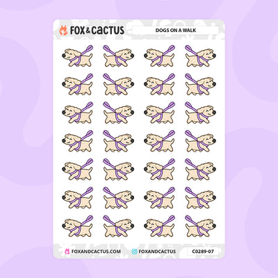 Dog Walking Stickers