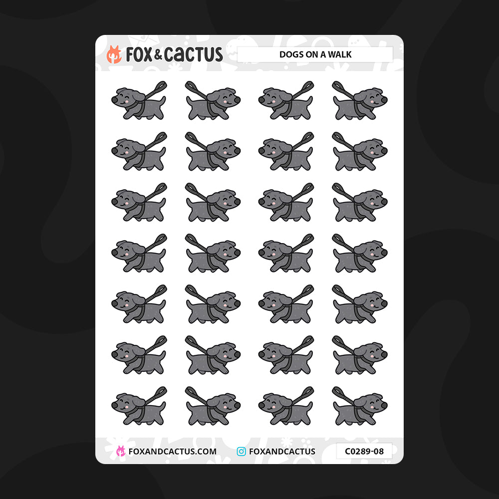 Dog Walking Stickers