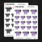 Hang in There Bat Stickers