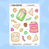 Snacks and Cats Stickers