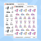 Yoga Squish Stickers