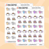 Coffee Lover Squish Stickers