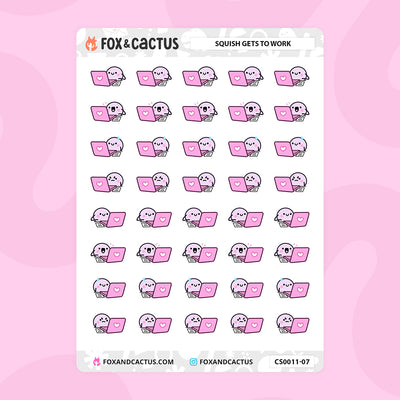 LIMITED Working Squish (Classic Rainbow) Stickers