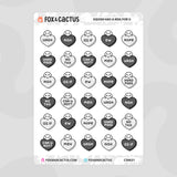 Candy Heart Squish Stickers