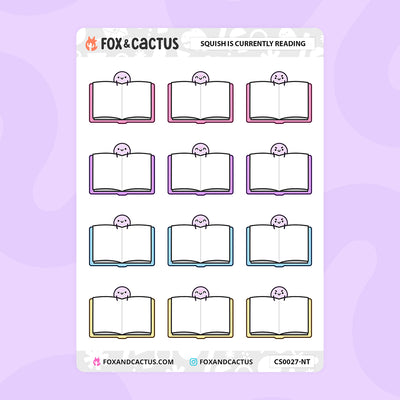 Currently Reading Squish Stickers