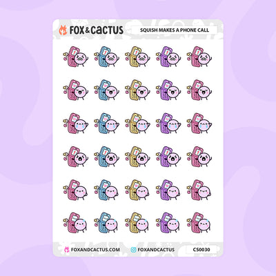Phone Squish Stickers