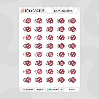 Cancelled Squish Stickers