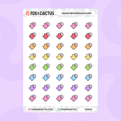 Rescheduled Squish Stickers
