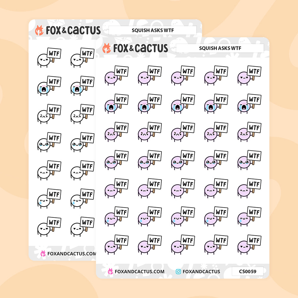 WTF Squish Stickers