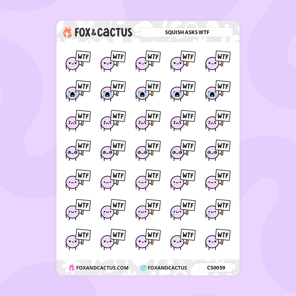 WTF Squish Stickers