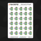 Soft Drink Can Squish Stickers