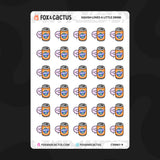 Soft Drink Can Squish Stickers