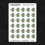 Soft Drink Can Squish Stickers