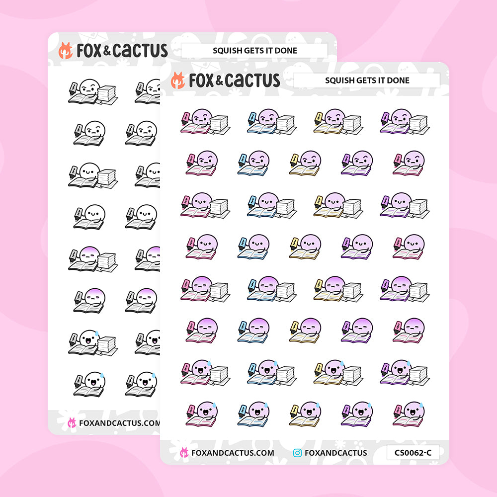 Study Squish Stickers