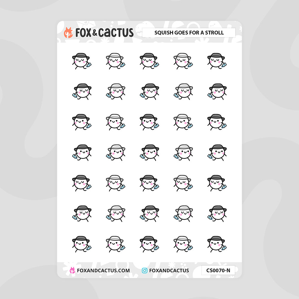 Walking Squish Stickers