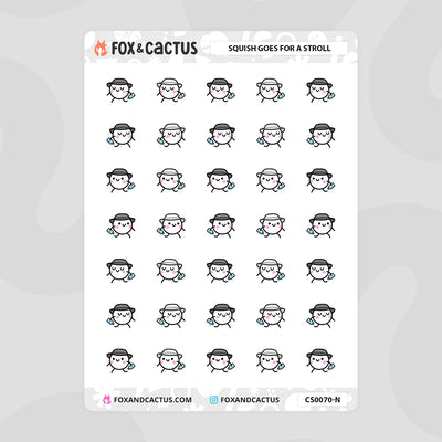Walking Squish Stickers