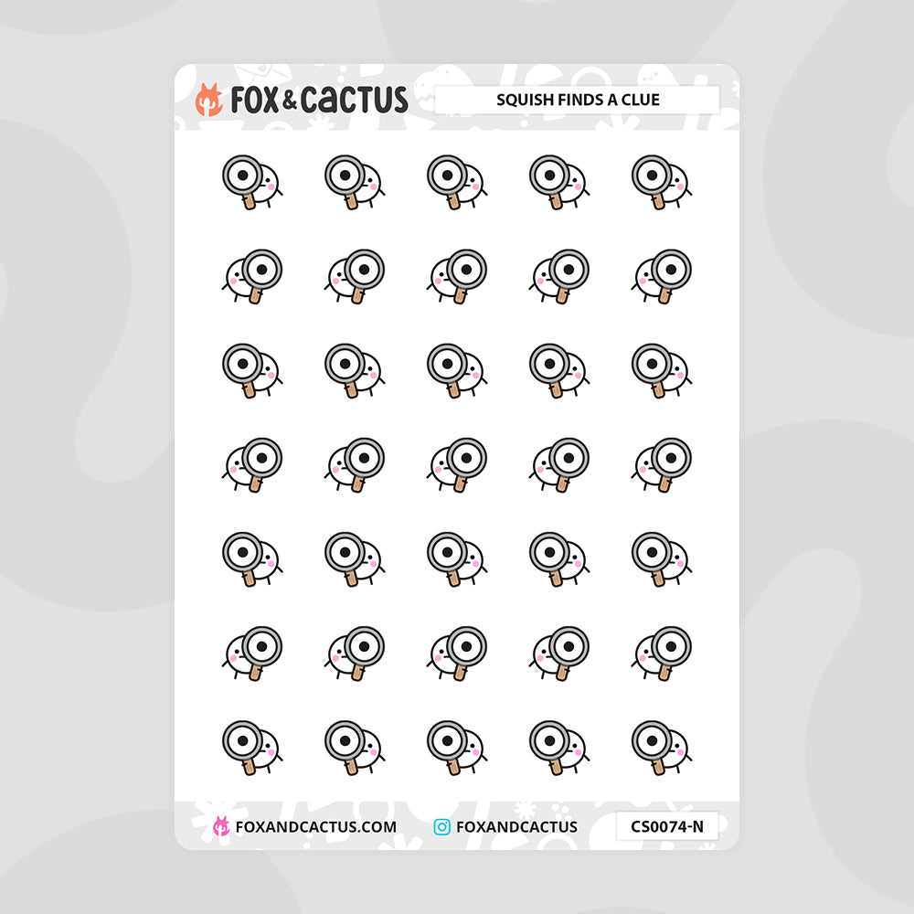 Detective Squish Stickers