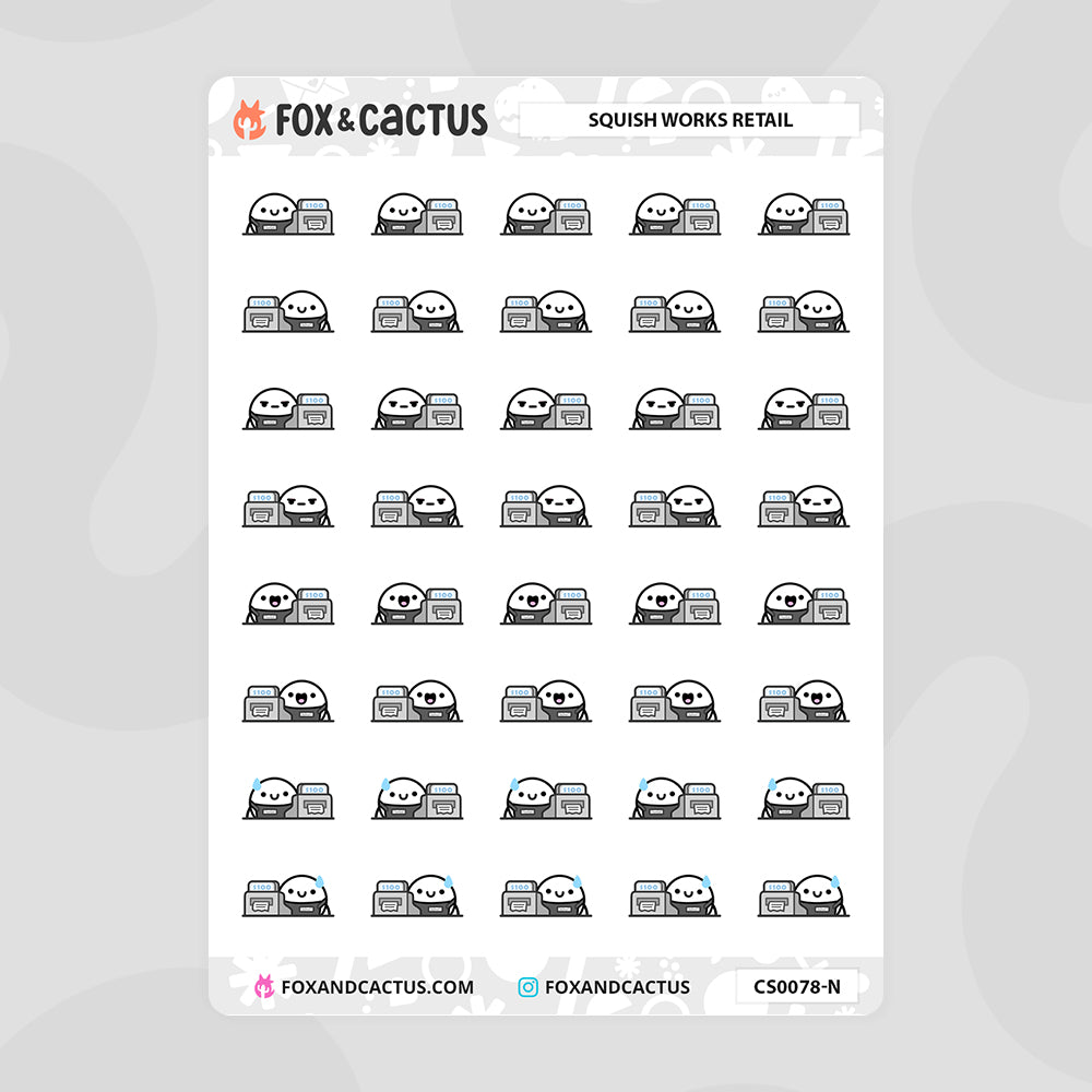 Retail Squish Stickers