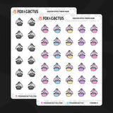 Hair Dye Squish Stickers