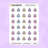 Hair Dye Squish Stickers