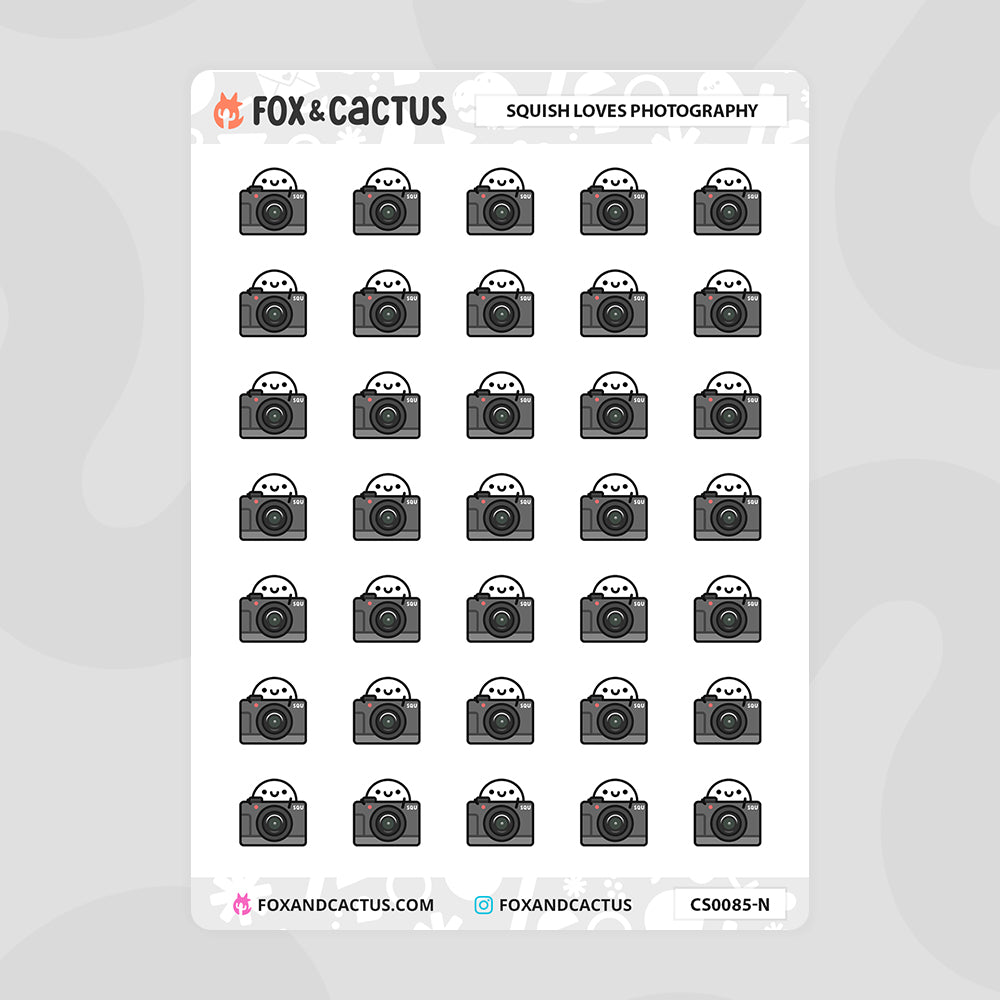 Camera Squish Stickers