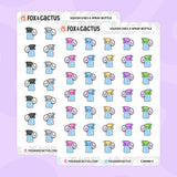 Spray Bottle Squish Stickers
