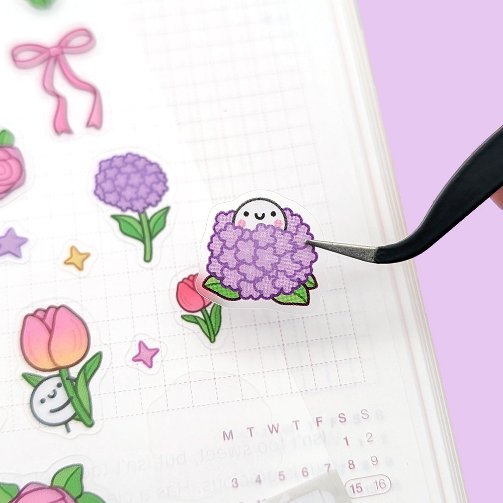 Floral Squish Deco (Clear) Stickers (LIMITED)
