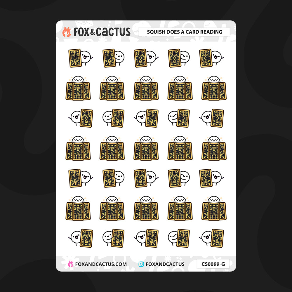 Tarot Card Squish Stickers