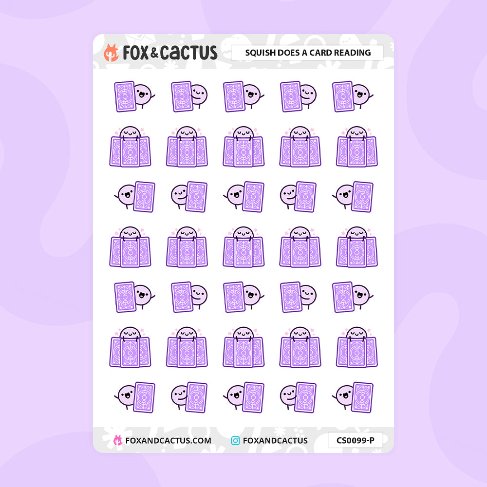 Tarot Card Squish Stickers