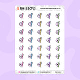 Toothbrush Squish Stickers
