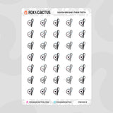 Toothbrush Squish Stickers