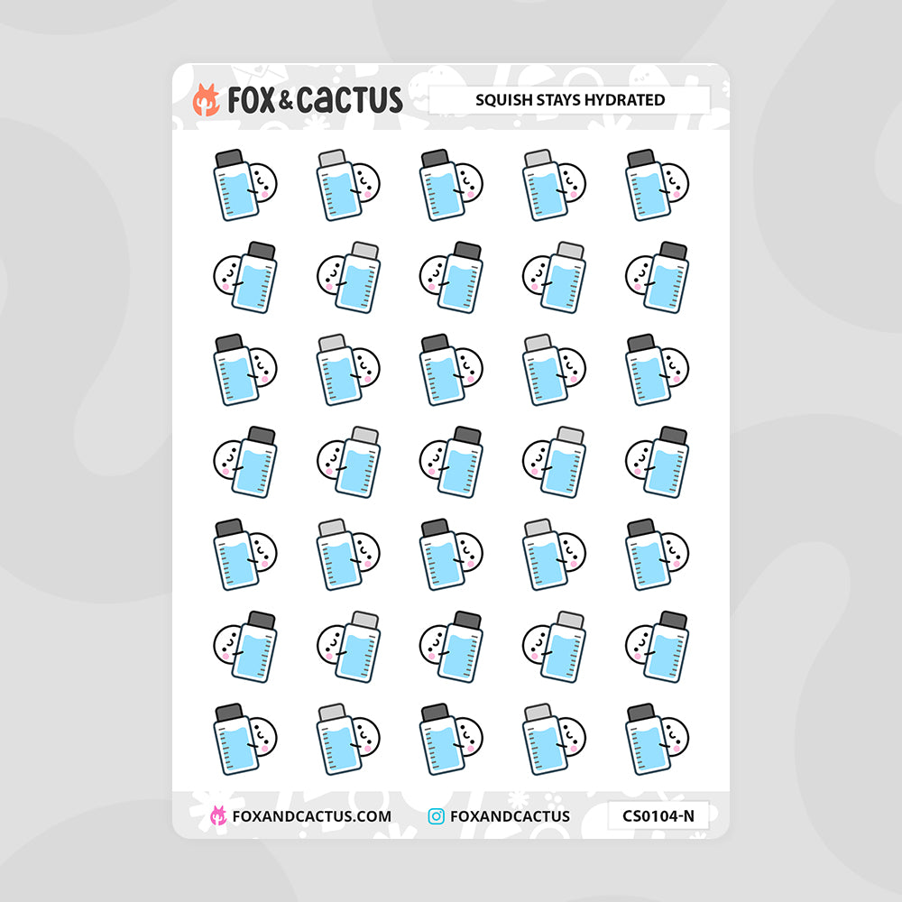 Hydration Squish Stickers