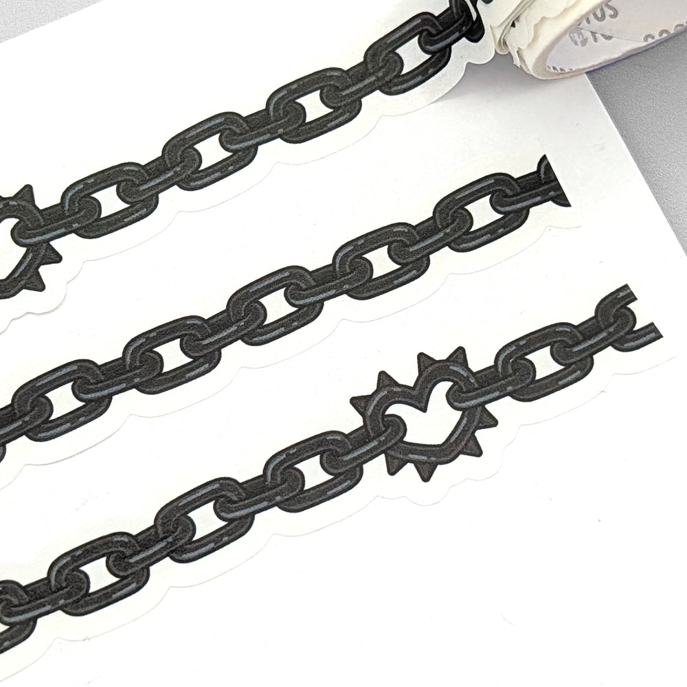Chain (Black) Die Cut Washi Tape