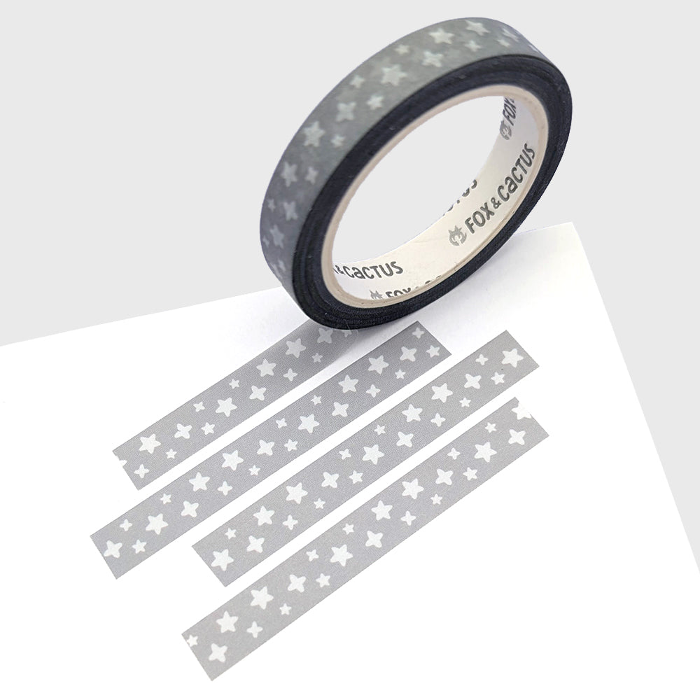Grey Twinkle Washi Tape