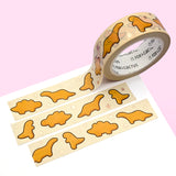 Dino Nuggets Washi Tape (Rose Gold Foil)