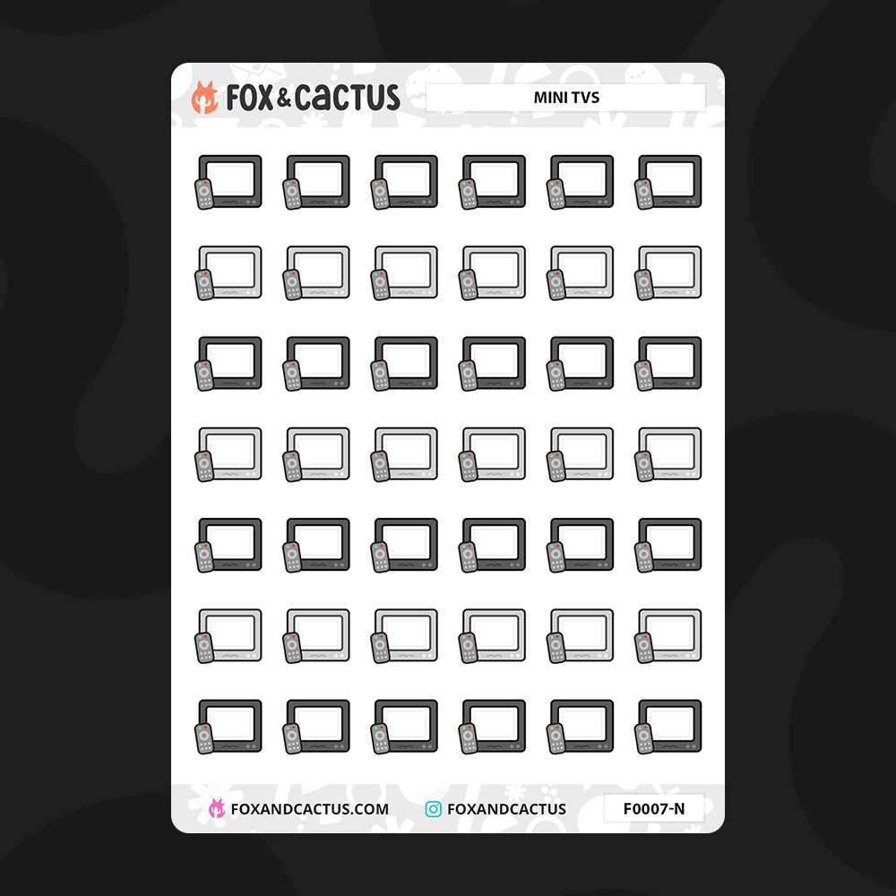 Small TV Stickers